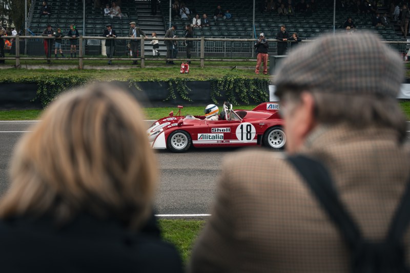 Racing Car and People