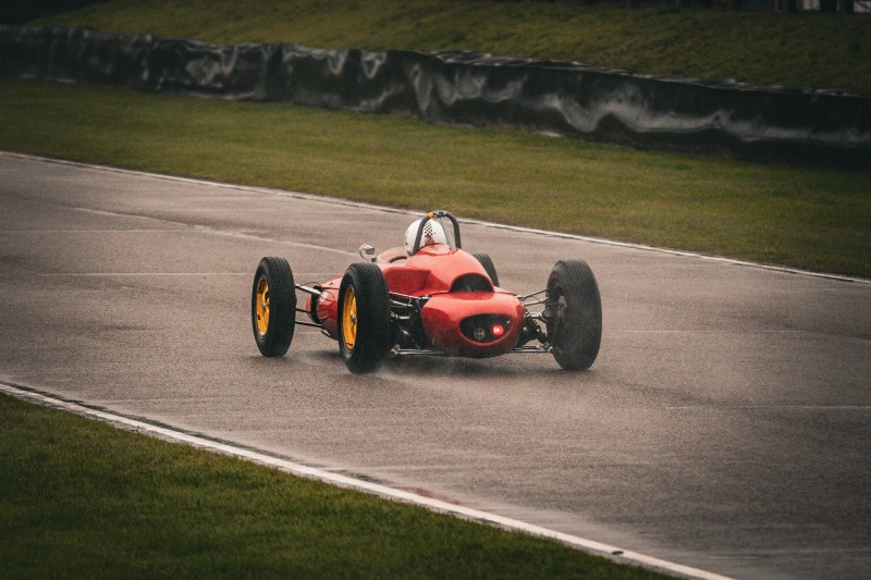 Goodwood Vintage Ferrari in the Rain